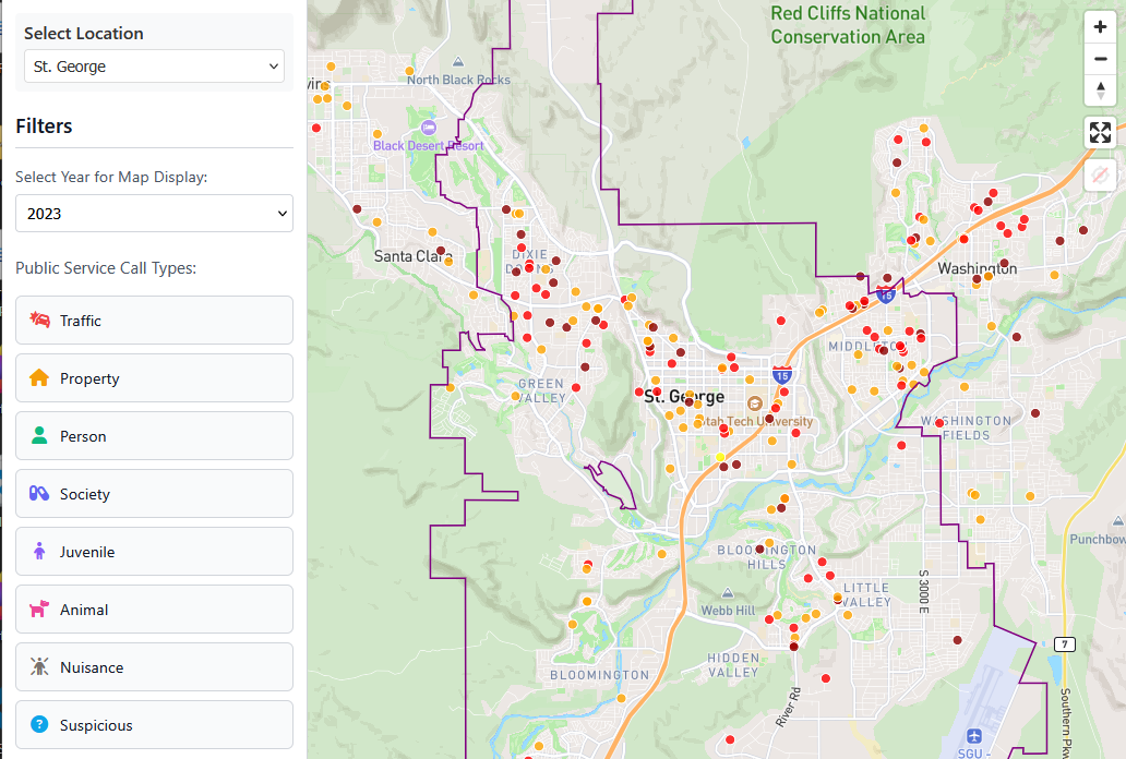 St. Crime & Crash Map